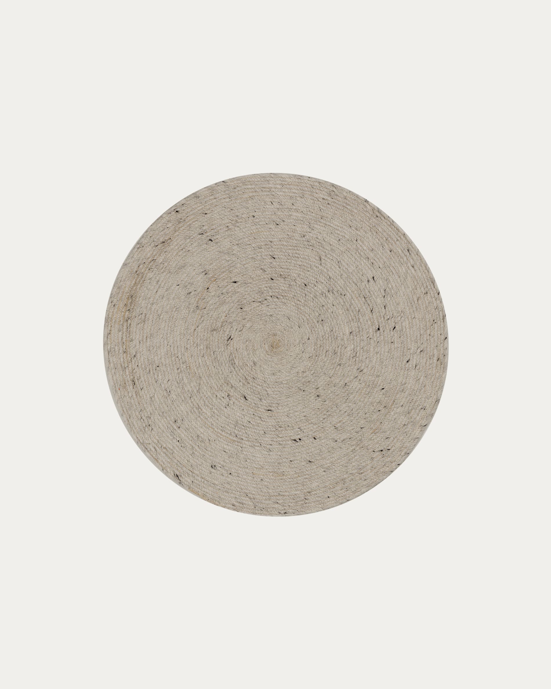 Takashi 100% grey wool round rug Ø 150 cm