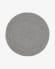 Rodhe 100% PET round rug in grey, Ø 150 cm