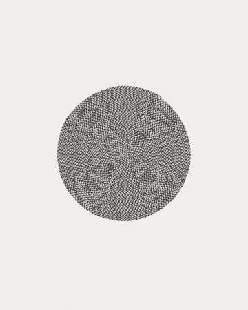 Tappeto rotondo Rodhe 100% PET grigio Ø 100 cm