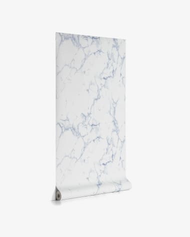 Marbela blue and white wallpaper, 10 x 0.53 m FSC MIX Credit