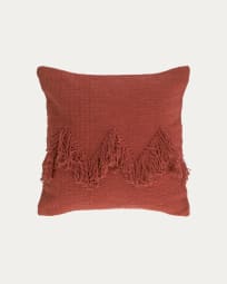 Paulin 100% cotton cushion cover maroon 45 x 45 cm