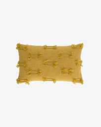 Caitlin 100% cotton cushion cover in mustard 30 x 50 cm