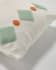 Itri 100% cotton multi-colour rhombus cushion cover white 30 x 50 cm