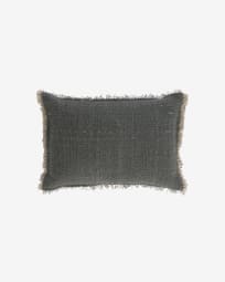 Κάλυμμα μαξιλαριού Camily 30 x 50 εκ, σκούρο γκρι