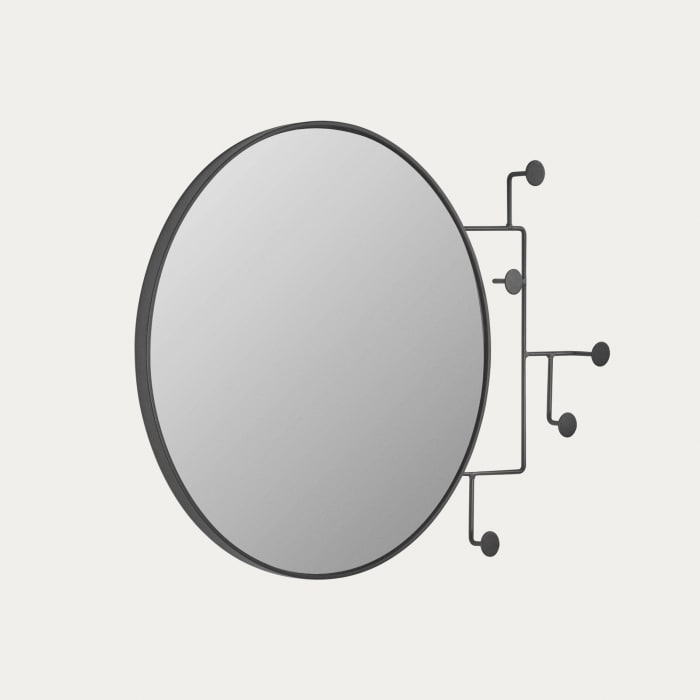 Specchio Vianela con appendini 70 x 51 cm nero | Kave Home