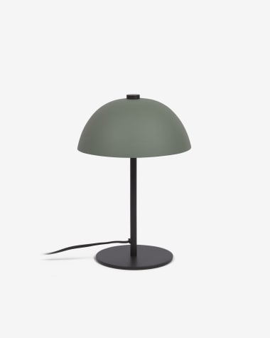 Aleyla table lamp in metal with green finish.
