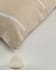 Silene beige stripes cushion cover 45 x 45 cm