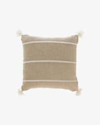 Silene beige stripes cushion cover 45 x 45 cm
