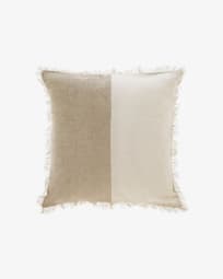 Silene cushion cover 45 x 45 cm brown and beige