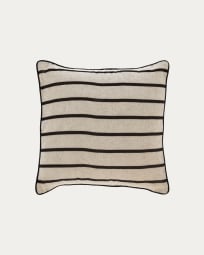 Sagira black stripes cushion cover 45 x 45 cm