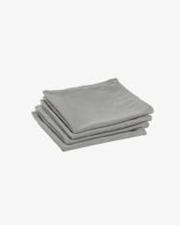 Set Samay de 4 servilletas gris