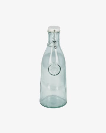 Bottiglia Tsiande trasparente in vetro 100% riciclato