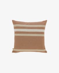Sydelle striped cushion cover in maroon, 45 x 45 cm