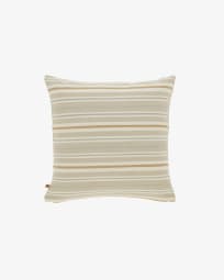 Sydelle cushion cover with mustard stripes, 45 x 45 cm