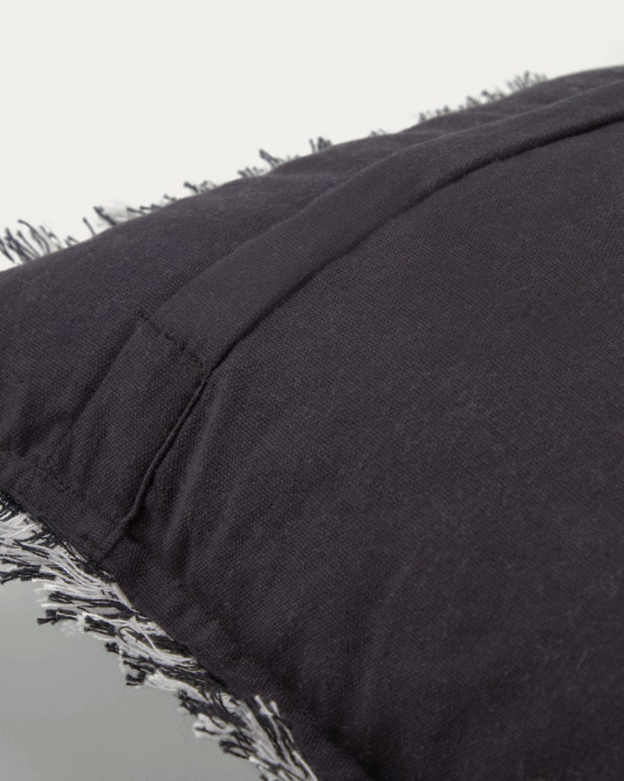 Funda de cojín de punto 100% algodón gris 45x45 cm OXFGREY