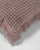 Shallow 100% cotton cushion cover pink tassels 45 x 45 cm