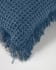 Funda de cojín Shallow 100% algodón azul de 45 x 45 cm