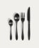 Yarine set of 16 black cutlery