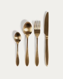 Yarine set of 16 gold cutlery
