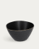 Large Manami ceramic bowl in black