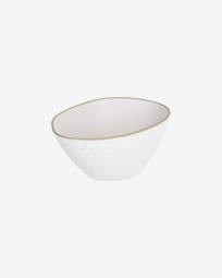 Bol Manami pequeño de cerámica blanco