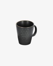 Manami ceramic mug in black
