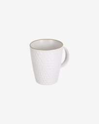 Manami ceramic mug in white