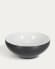 Large Sadashi bowl in black and white porcelain