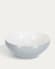 Sadashi large porcelain bowl in grey and white