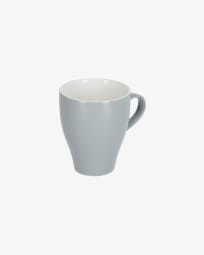 Sadashi porcelain mug in grey and white