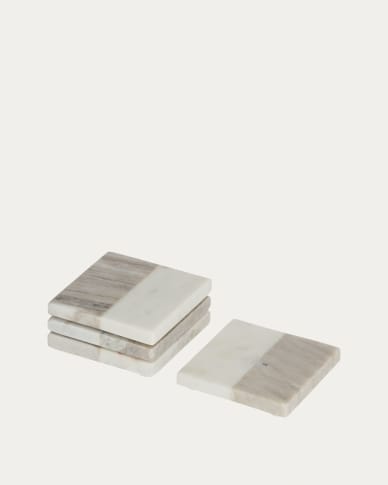 Danelle marble set of 4 coasters