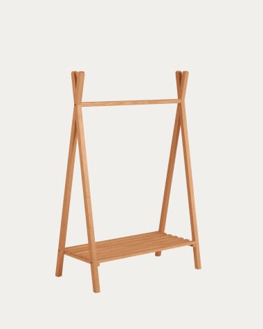 Maralis teepee clothes rail in solid ash wood, 148 x 50 cm