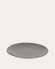 Assiette plate Aratani en céramique gris foncé