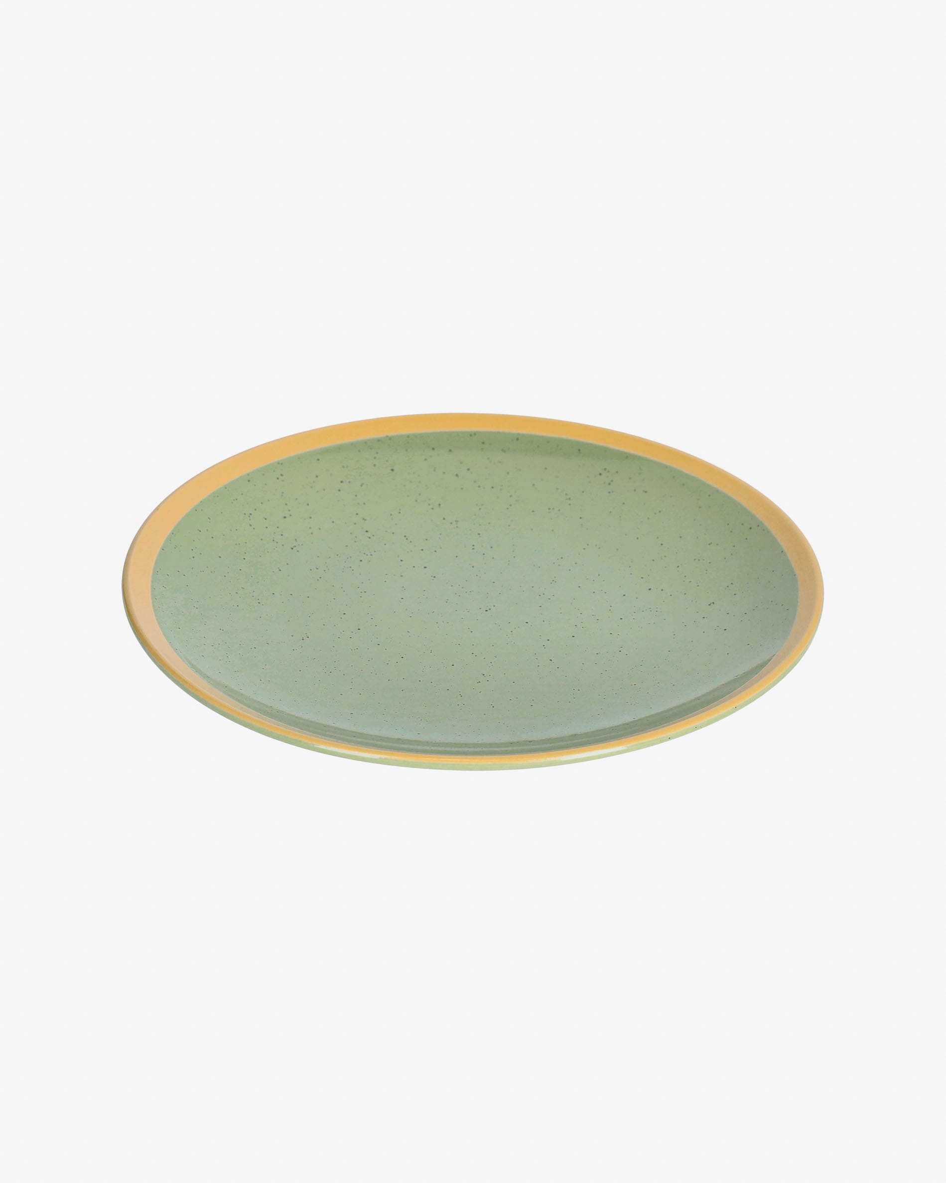 lime green ceramic plates