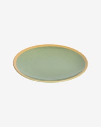 Assiette plate Tilia en céramique vert clair