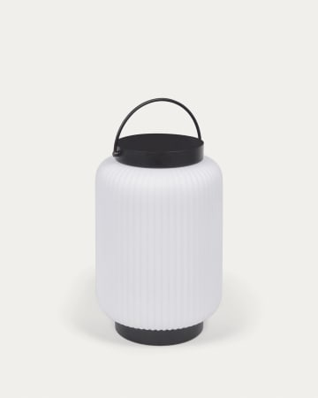 Lampe de table Verona en polyéthylène et métal avec finition noire