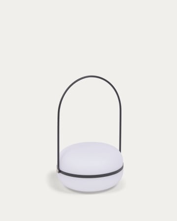 Lampe de table Tea en polyéthylène et métal avec finition noire