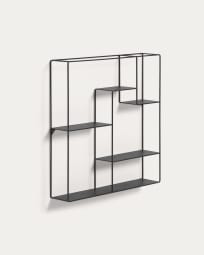 Nils metal shelves with black finish 80 x 80 cm