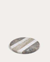 Xamila small round table-saver trivets in multi-colour marble