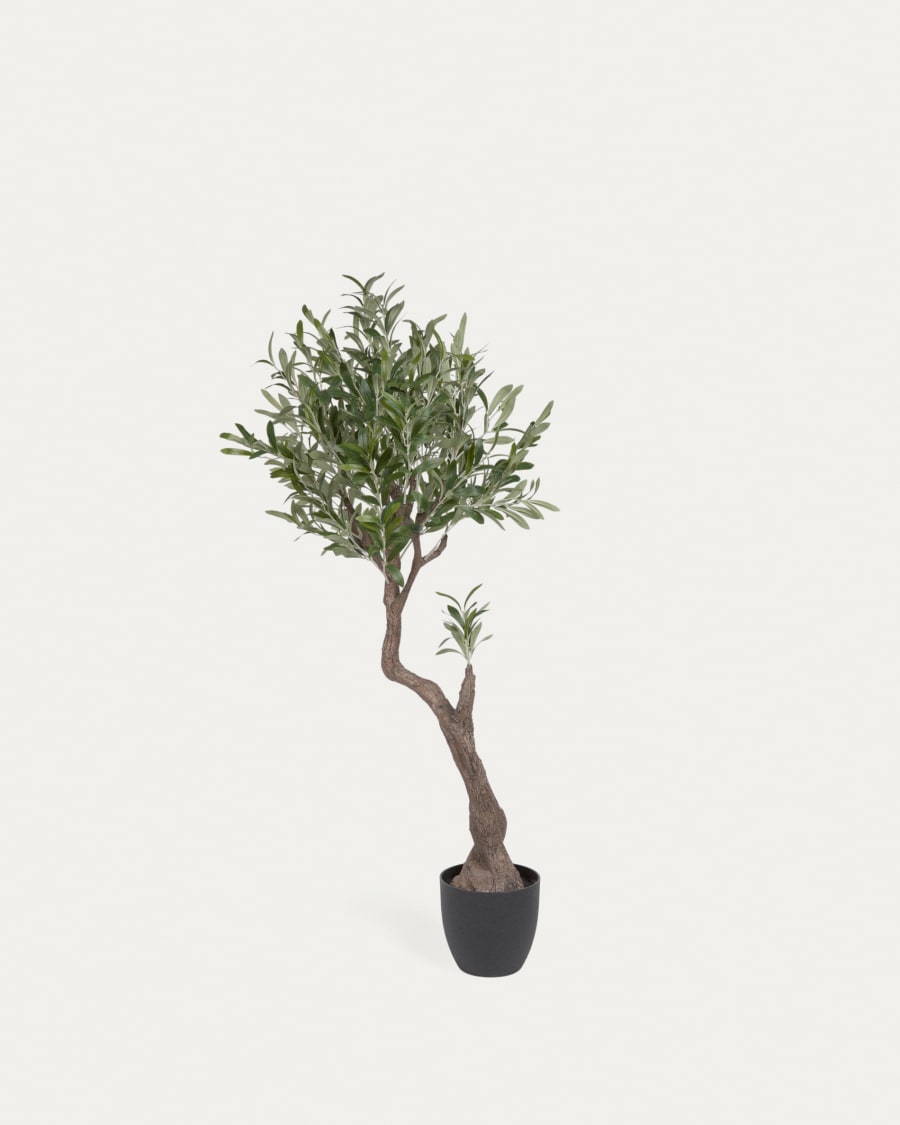 artificial olive tree with black plantpot 140 cm | kave home