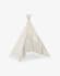 Darlyn 100% white cotton tipi with solid pine wood legs