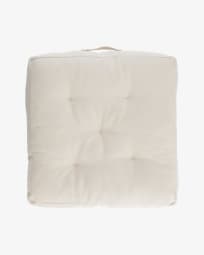 Sarit 100% cotton white floor cushion 60 x 60 cm