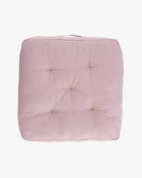 Sarit 100% cotton pink floor cushion 60 x 60 cm