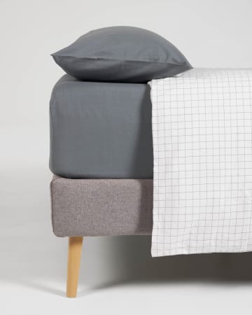 Lesly bedding set duvet cover, fitted sheet, pillowcase 135x190 cm organic cotton (GOTS)