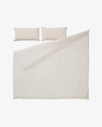 Kalid bedding set of duvet cover, fitted sheet, pillowcase 180x200cm organic cotton GOTS