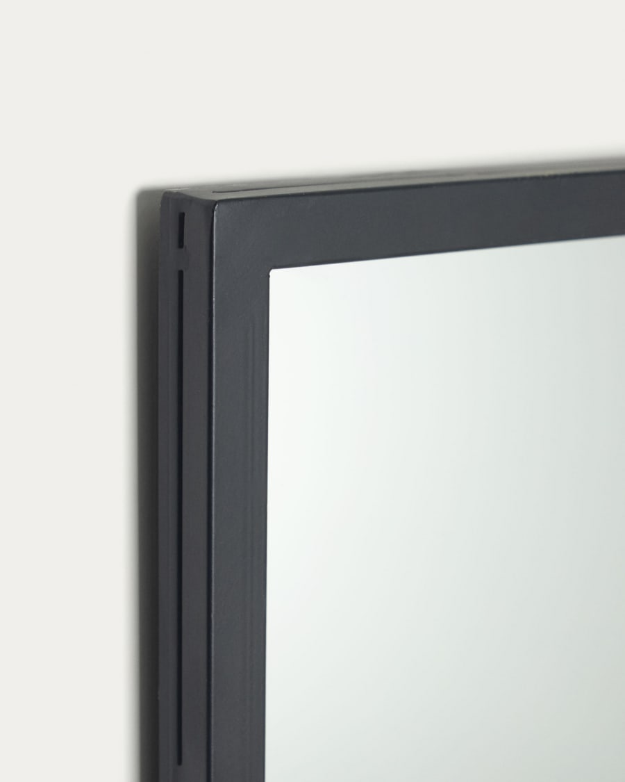 Espejo en vidrio negro 80x80 Annemasse
