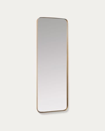 Specchio da parete Marco in metallo dorato 55 x 150,5 cm