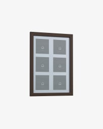 Luah houten fotolijst met donkere afwerking 28 x 39 cm