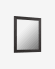 Wilany wide frame mirror in MDF with dark finish 47 x 57.5 cm