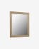 Espejo Wilany marco ancho de MDF con acabado natural 47 x 57,5 cm